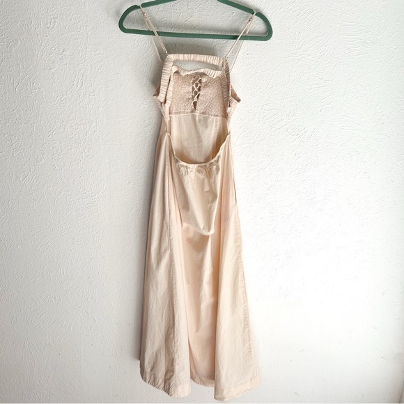 Free People Fifi Midi Dress Ivory Sz Medium - Picture 6 of 8